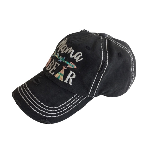 Mama Bear Kbethos Distressed Embroidered Baseball Cap - Picture 2 of 6
